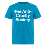 Load image into Gallery viewer, Anti-Cruelty Dark T-Shirt - turquoise

