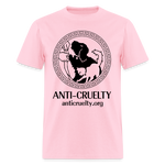 Load image into Gallery viewer, &quot;Vintage Anti-Cruelty Greek Key&quot; Bright Unisex Classic T-Shirt - pink
