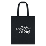 Load image into Gallery viewer, Anti-Cruelty Logo Tote Bag - black
