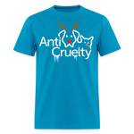 Load image into Gallery viewer, Anti-Cruelty "Frosty Friends" Logo T-Shirt - turquoise
