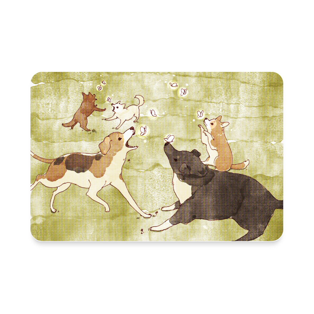 "Springtime" Art From The Heart Rectangle Magnet - white