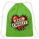 Load image into Gallery viewer, Anti-Cruelty Retro Heart Cotton Drawstring Bag - clover
