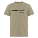 Load image into Gallery viewer, Anti-Cruelty 70's Retro Logo T-Shirt - khaki
