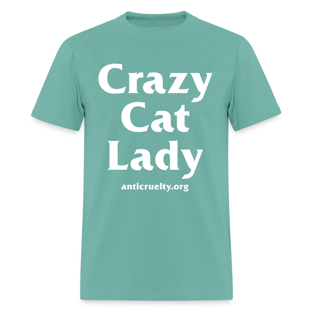 "Crazy Cat Lady" Unisex Classic T-Shirt - aquatic