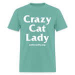 Load image into Gallery viewer, &quot;Crazy Cat Lady&quot; Unisex Classic T-Shirt - aquatic
