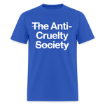 Load image into Gallery viewer, Anti-Cruelty Dark T-Shirt - royal blue
