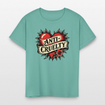 Load image into Gallery viewer, Anti-Cruelty Retro Heart Kids' T-Shirt - aquatic
