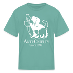 Load image into Gallery viewer, Anti-Cruelty 90's Retro Logo Kids' T-Shirt - aquatic
