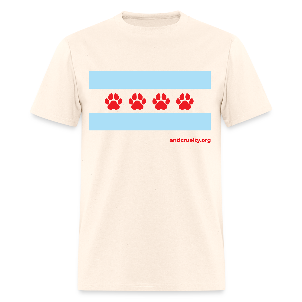 "Chicago Paw Flag "Unisex Classic T-Shirt - natural