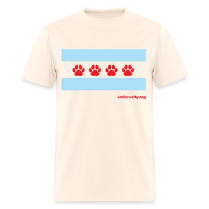 "Chicago Paw Flag "Unisex Classic T-Shirt - natural