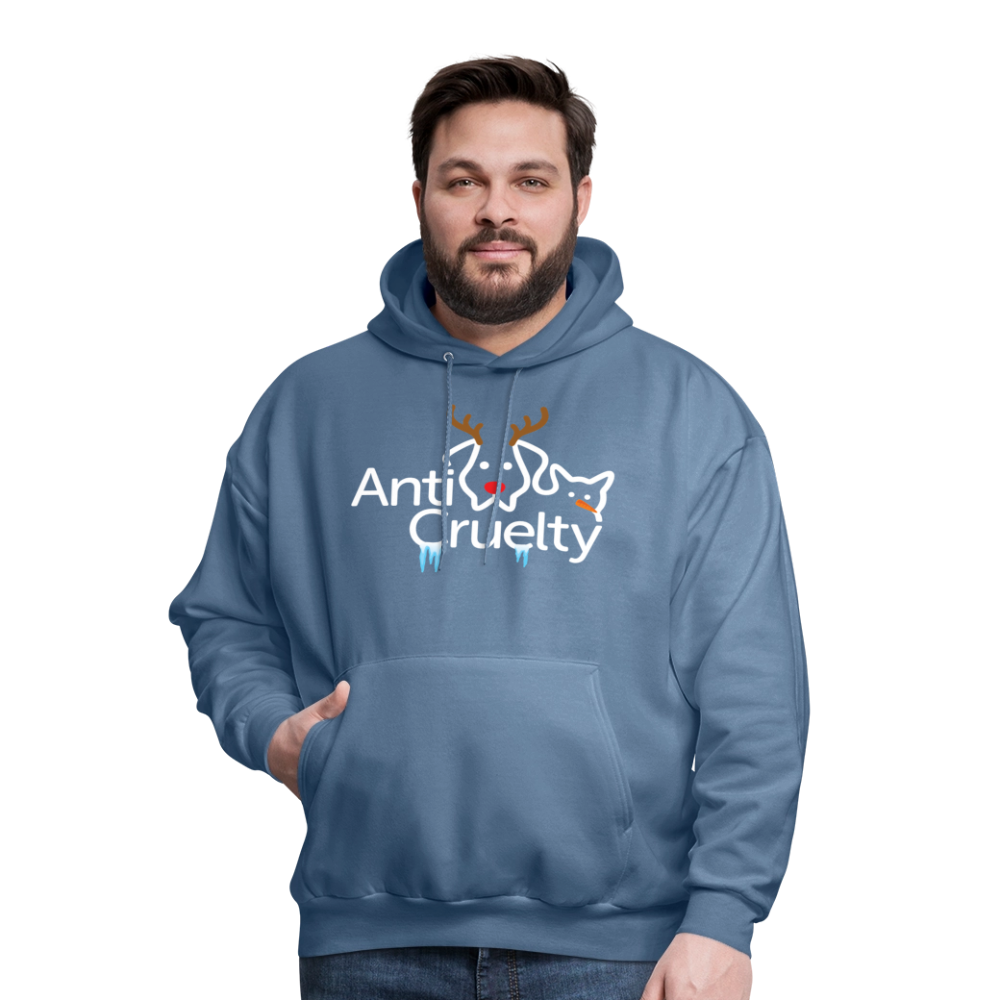 2025 Anti-Cruelty Holiday Hoodie - denim blue