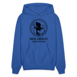 Load image into Gallery viewer, "Vintage Anti-Cruelty Greek Key" Bright Hoodie - royal blue

