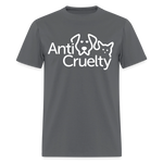 Load image into Gallery viewer, Anti-Cruelty Valentine's Day Logo T-Shirt - charcoal
