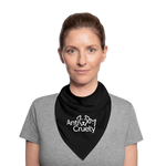 Load image into Gallery viewer, Anti-Cruelty Logo Black Bandana - black
