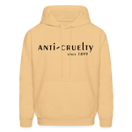 Load image into Gallery viewer, Anti-Cruelty 70's Retro Logo Men's Hoodie - light gold 
