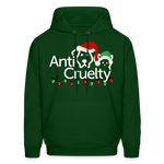 Load image into Gallery viewer, Anti-Cruelty "Merry Makers" Logo Hoodie - forest green
