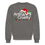 Load image into Gallery viewer, Anti-Cruelty "Merry Makers" Logo Crewneck Sweatshirt - asphalt gray
