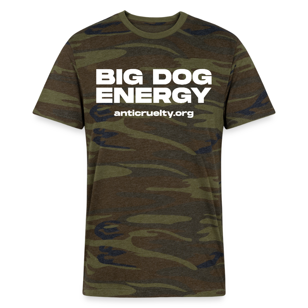 "Big Dog Energy" Camo T-Shirt - green camo