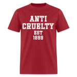 Load image into Gallery viewer, Anti-Cruelty University T-Shirt - dark red

