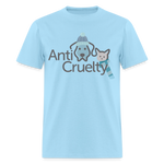 Load image into Gallery viewer, Anti-Cruelty "Snuggle Season" Logo T-Shirt - powder blue
