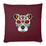 Load image into Gallery viewer, Día de los Doggie Pillow Cover 18” x 18” - burgundy
