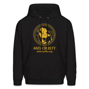 "Vintage Greek Key" Men's Hoodie - black