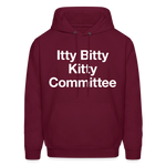 Load image into Gallery viewer, Itty Bitty Kitty Dark Hoodie - burgundy
