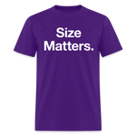 Load image into Gallery viewer, Size Matters Dark T-Shirt - purple
