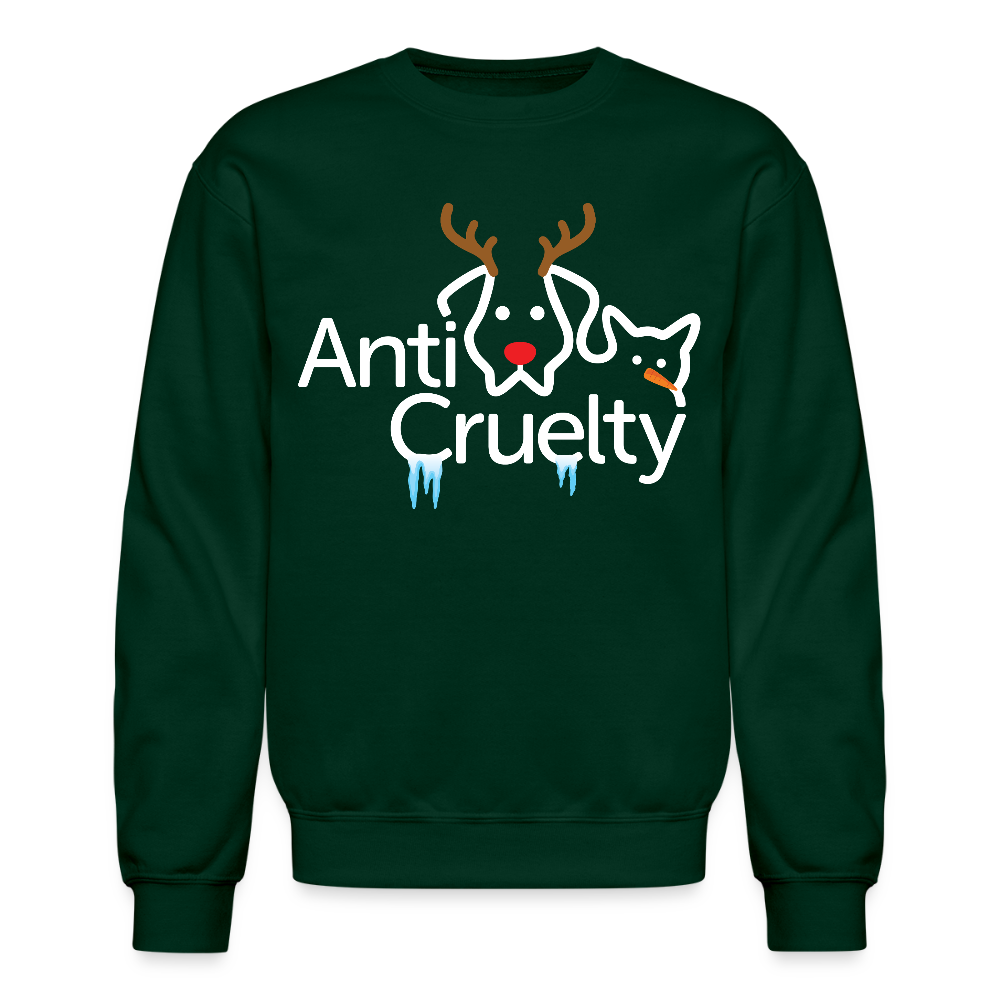 2025 Anti-Cruelty Holiday Crewneck Sweatshirt - forest green