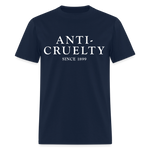 Load image into Gallery viewer, Anti-Cruelty 40's Logo T-Shirt - navy
