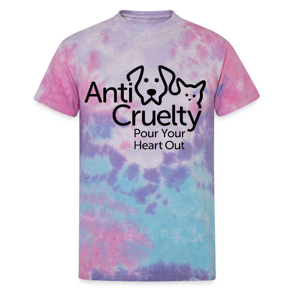 "Pour Your Heart Out" Unisex Tie Dye T-Shirt - cotton candy