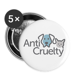 Load image into Gallery viewer, Buttons small 1'' (5-pack) - white
