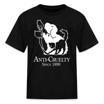 Load image into Gallery viewer, Anti-Cruelty 90's Retro Logo Kids' T-Shirt - black
