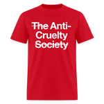 Load image into Gallery viewer, Anti-Cruelty Dark T-Shirt - red
