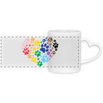 Load image into Gallery viewer, &quot;Anti-Cruelty Pride&quot; Mug with Heart Handle - white
