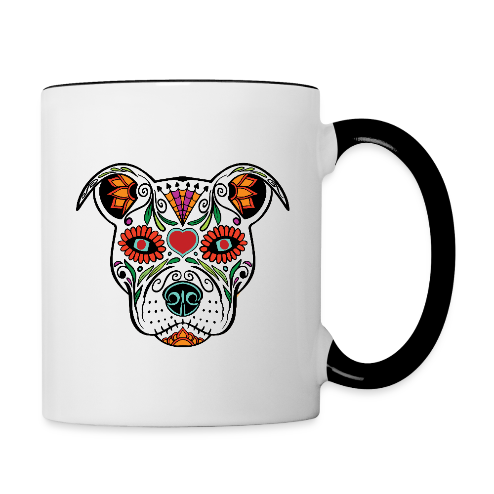 Día de los Doggie Coffee Mug - white/black
