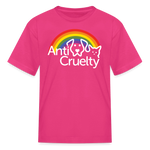 Load image into Gallery viewer, Anti-Cruelty Rainbow Logo TKids' T-Shirt - fuchsia
