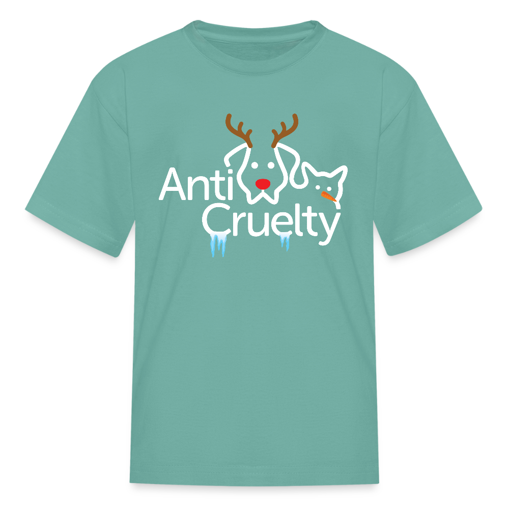 2025 Anti-Cruelty Holiday Kids' T-Shirt - aquatic