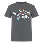 Load image into Gallery viewer, Anti-Cruelty "Frosty Friends" Logo T-Shirt - charcoal
