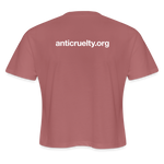 Load image into Gallery viewer, Itty Bitty Kitty Women's Cropped T-Shirt - mauve
