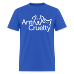 Load image into Gallery viewer, Anti-Cruelty Valentine's Day Logo T-Shirt - royal blue
