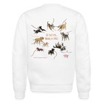 Load image into Gallery viewer, Anti-Cruelty and Paige Halminiak Designs Crewneck Sweatshirt (Back Illustration) - white
