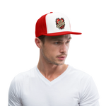 Load image into Gallery viewer, Anti-Cruelty Retro Heart Trucker Hat - white/red
