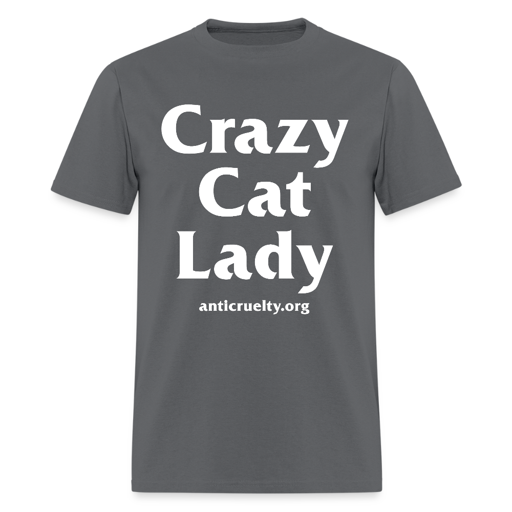 "Crazy Cat Lady" Unisex Classic T-Shirt - charcoal