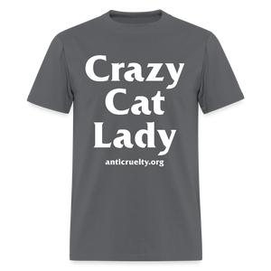"Crazy Cat Lady" Unisex Classic T-Shirt - charcoal
