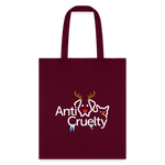 Load image into Gallery viewer, 2025 Anti-Cruelty Holiday Tote Bag - burgundy
