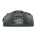 Load image into Gallery viewer, Team Anti-Cruelty Recycled Duffel Bag - charcoal
