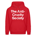 Load image into Gallery viewer, Anti-Cruelty Dark Hoodie - red
