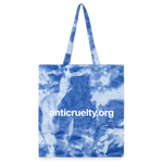 Load image into Gallery viewer, Rescue is always in style. Tie Dye Tote Bag - cloudy blue
