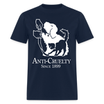Load image into Gallery viewer, Anti-Cruelty 90's Retro Logo T-Shirt - navy
